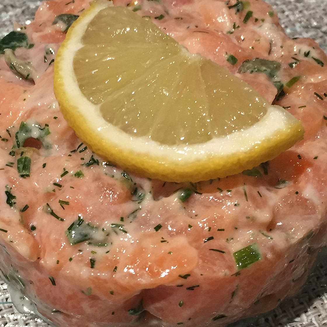 Tartare de saumon frais et rapide