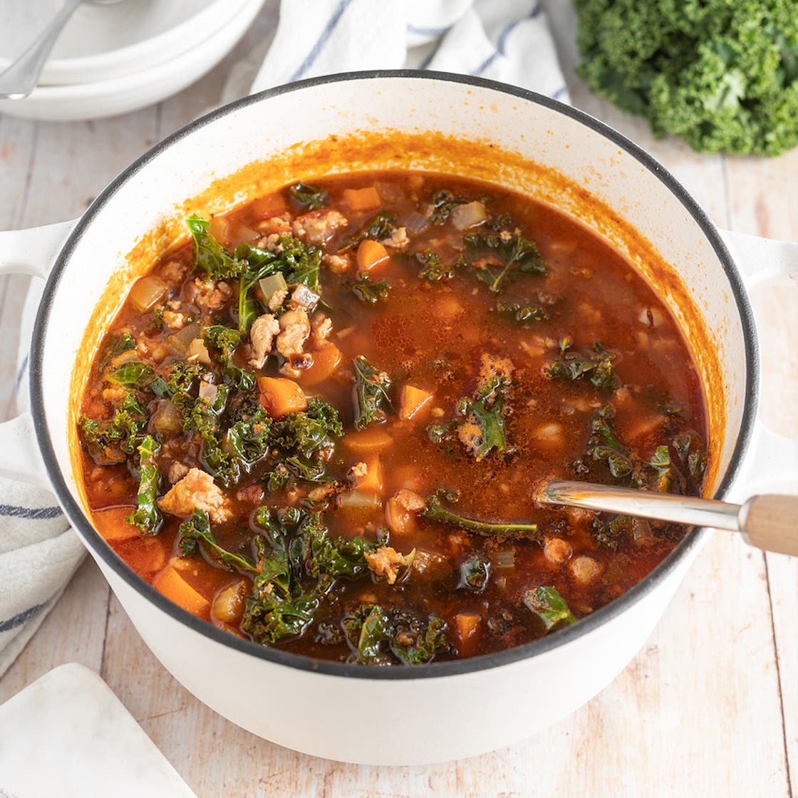 Sausage and fennel minestrone recipe on Second Nature❄️