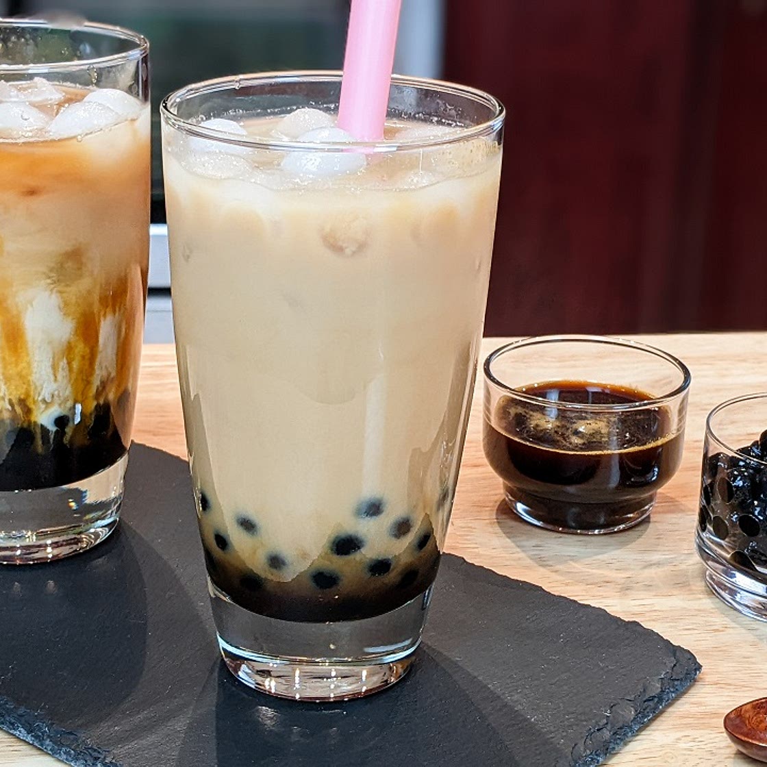 Bubble tea (boba) au thé noir