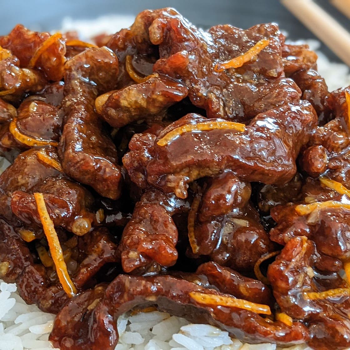 Boeuf croustillant à l'orange