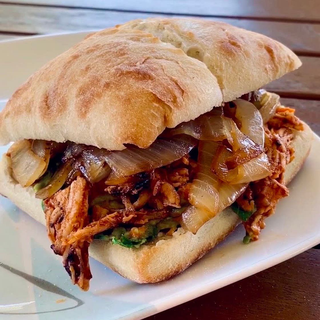 Vegan Jackfruit Sloppy Joes with Avocado Kale-Slaw