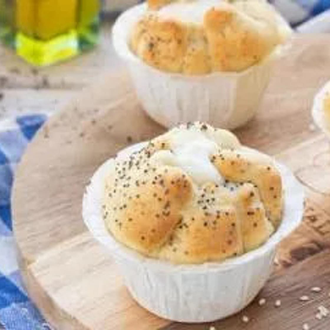 Muffin salati prosciutto e formaggio