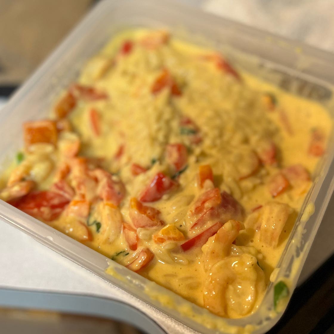Spicy Southern Style Shrimp with Lemon Basil Orzo