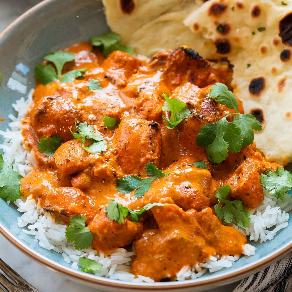 High Protein Butter Chicken Burritos