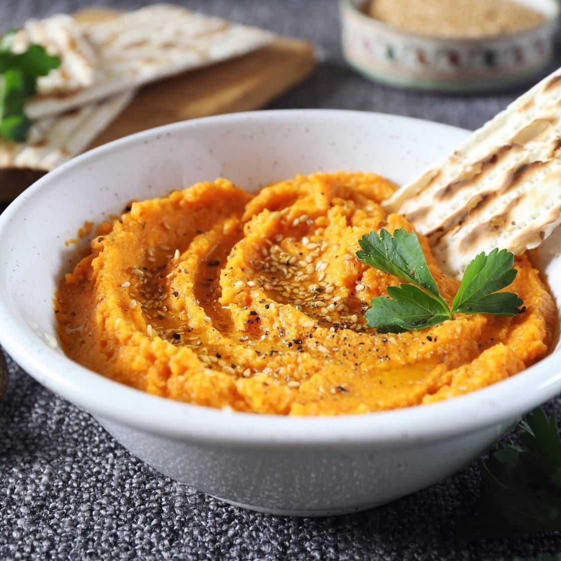 Houmous de carotte à l'orange