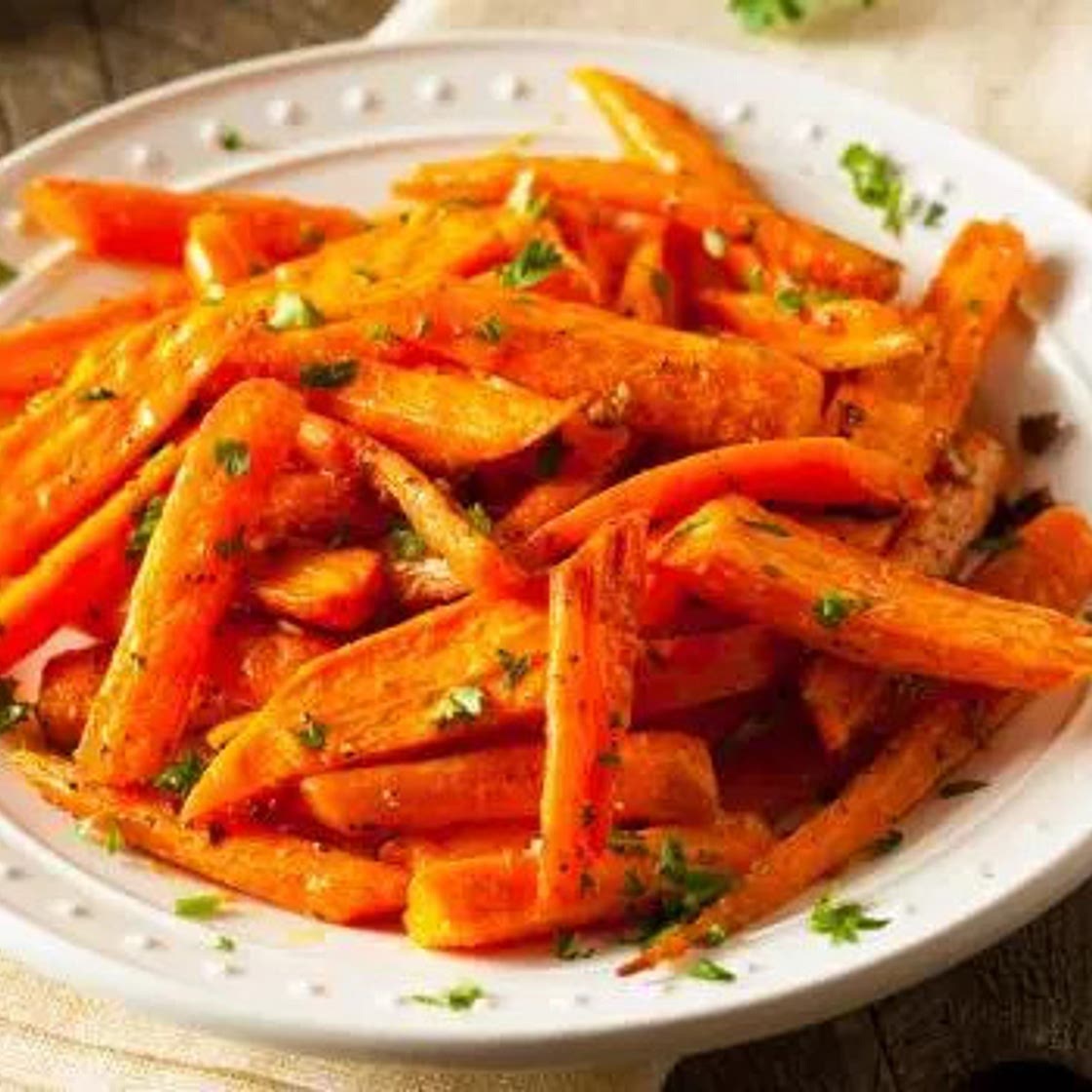 Frites de carottes au paprika