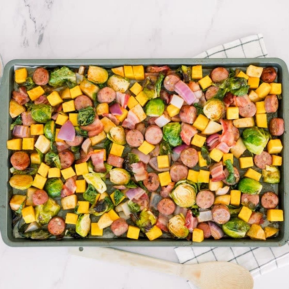 Chicken Sausage Sheet Pan