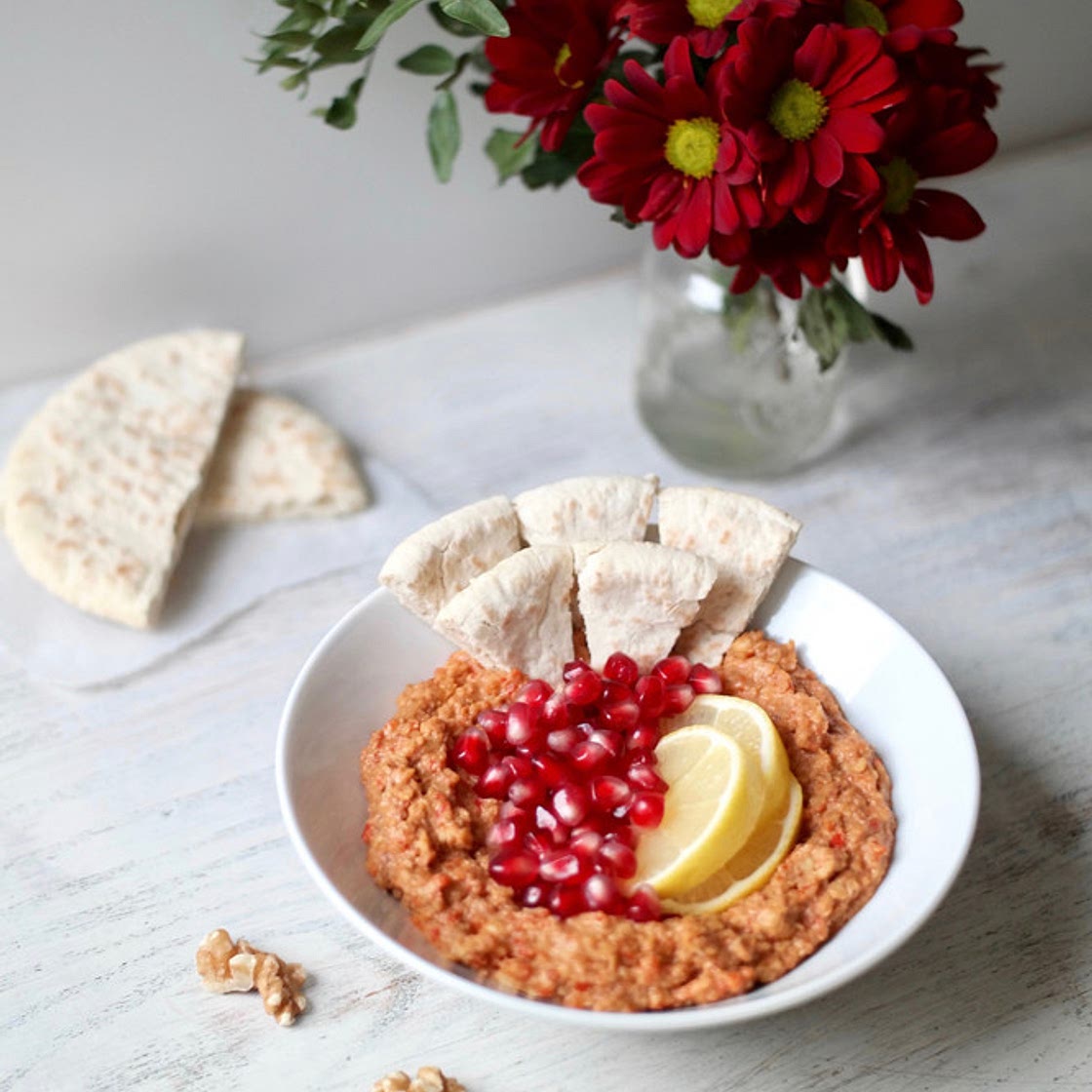 Muhammara - Turkish Roasted Red Pepper & Walnut Spread