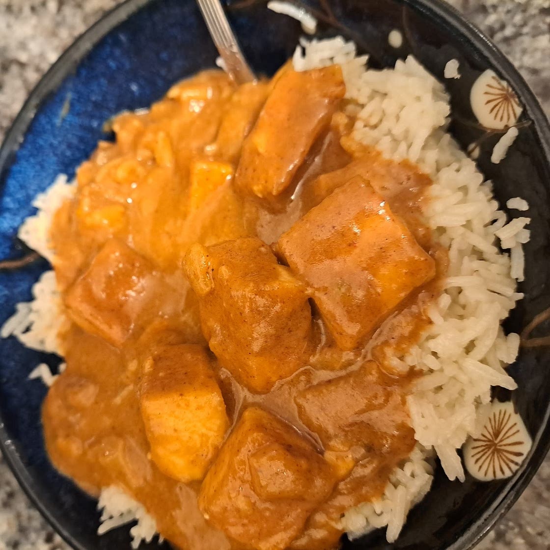 Spicy Tofu with Creamy Coconut Sauce
