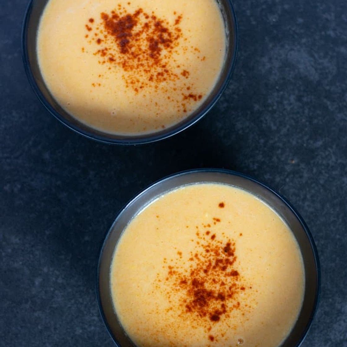 Cauliflower, sweet potato and sweetcorn soup