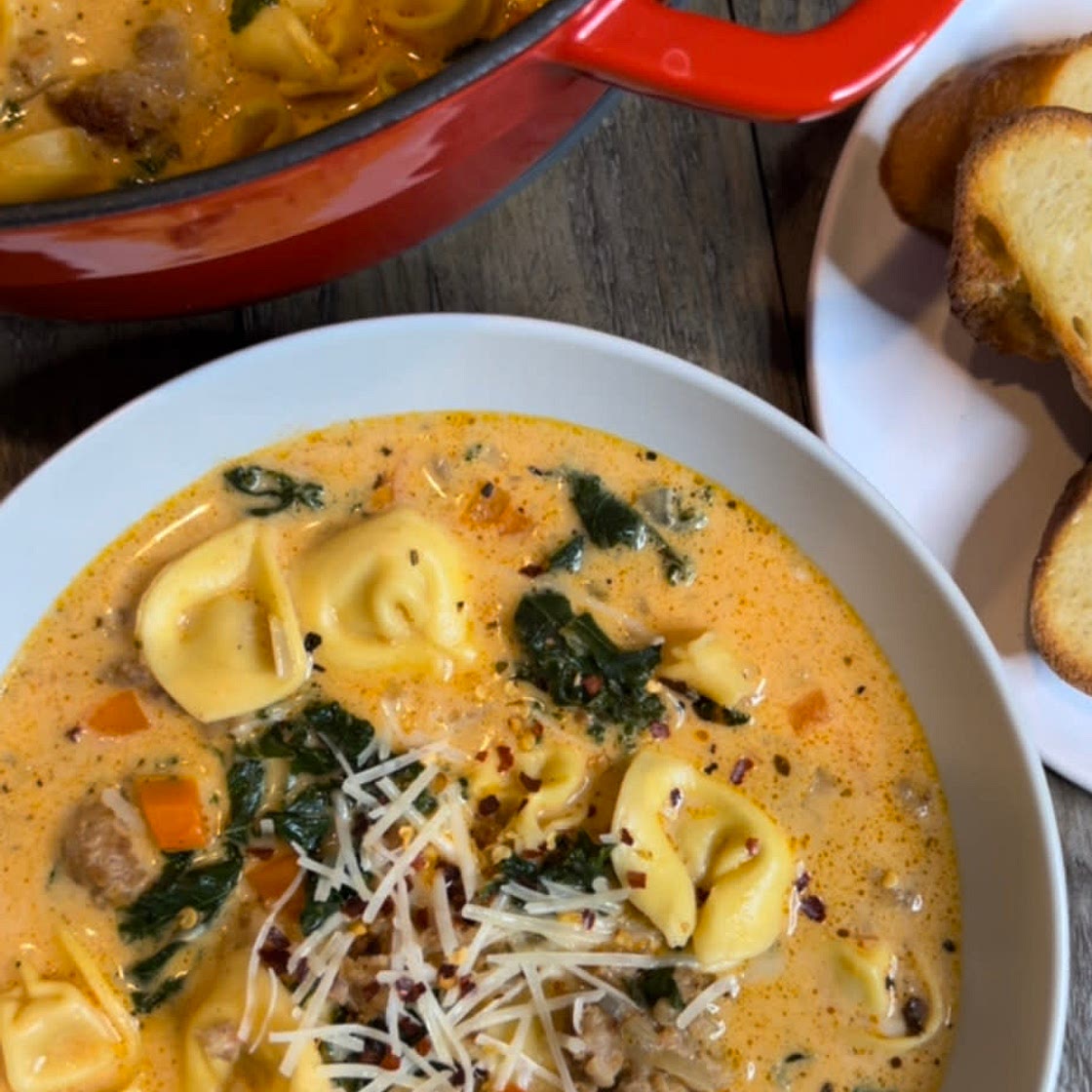 Creamy Tortellini Soup
