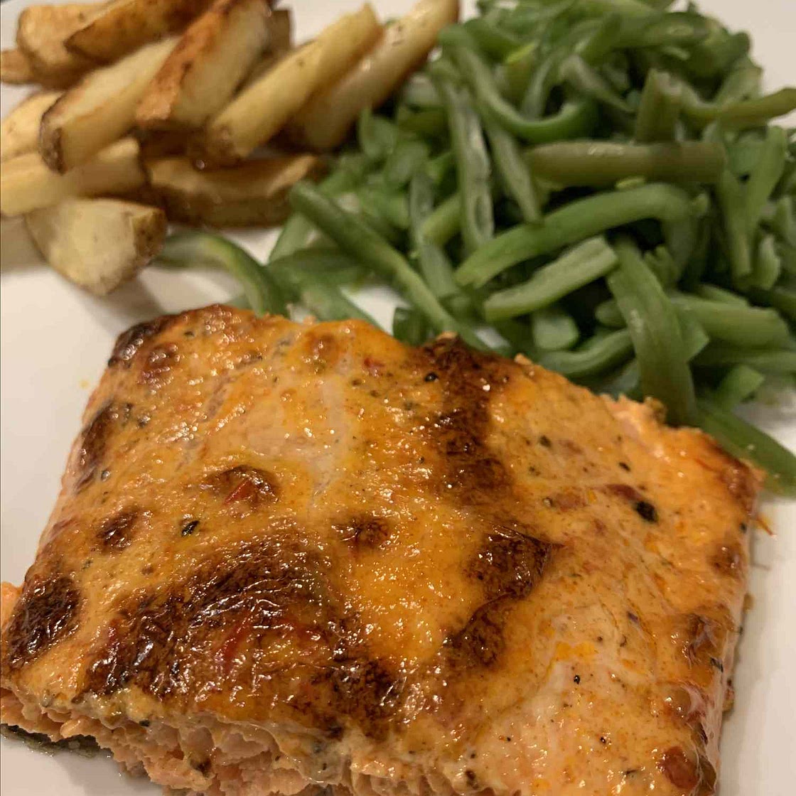 Salmon with Harissa