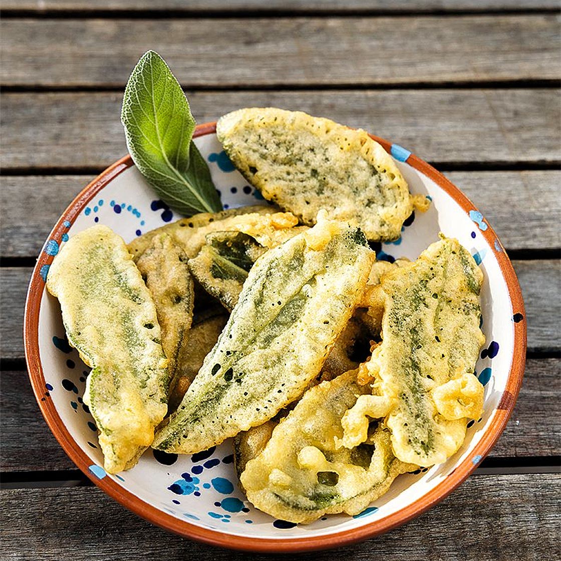 Beignets de feuilles de sauge