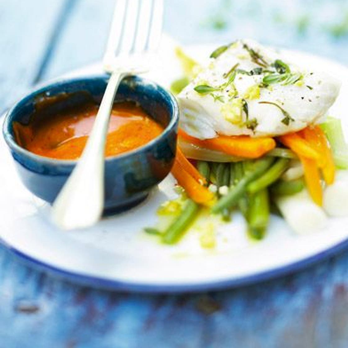 Aïoli de cabillaud aux légumes