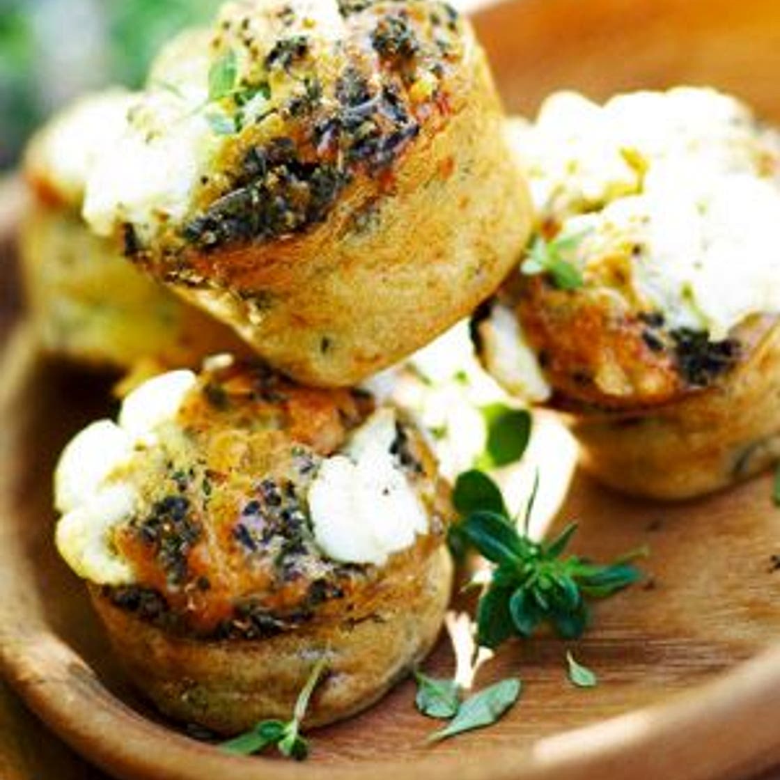 Cupcakes salés, ratatouille et feta