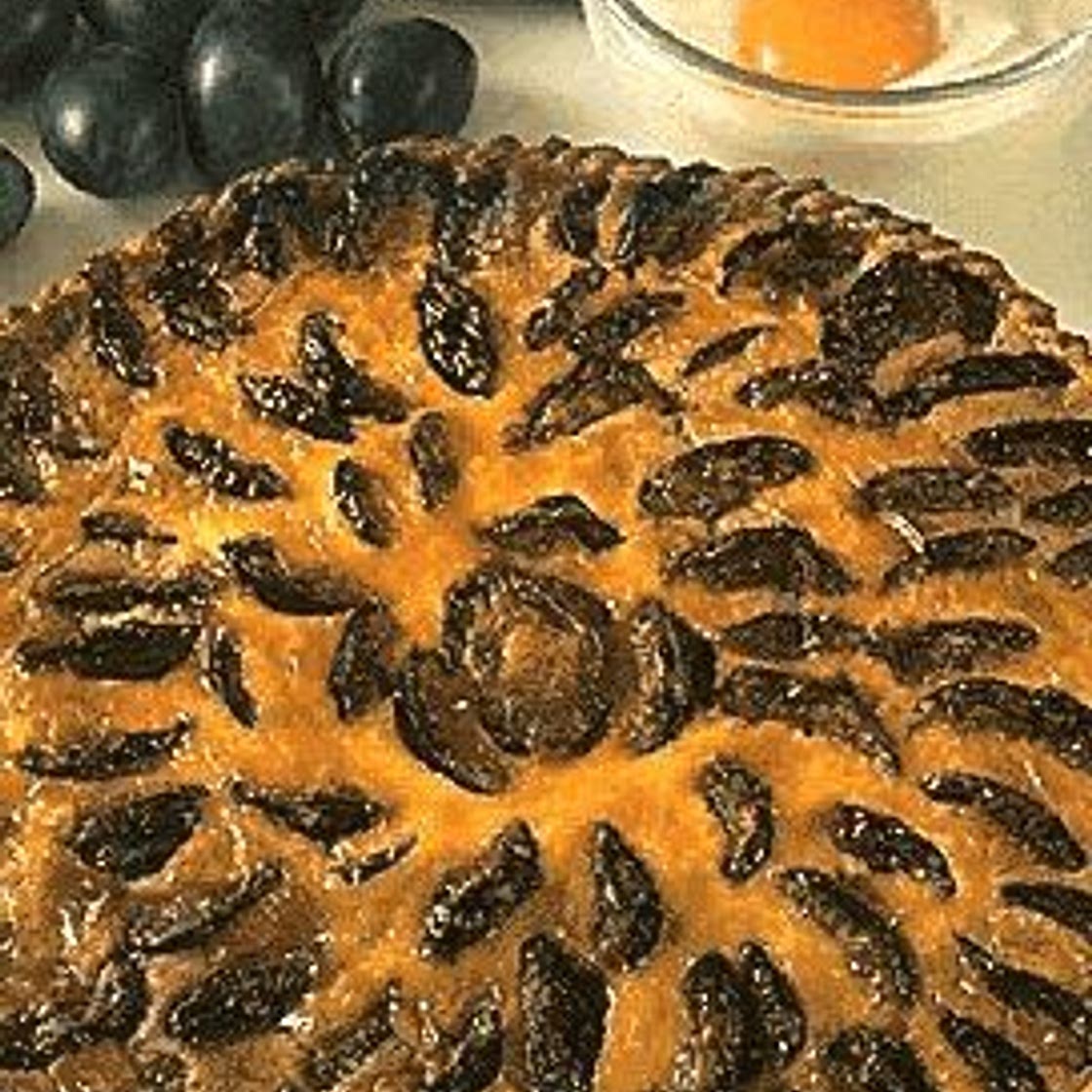 Tarte aux quetsches crémée