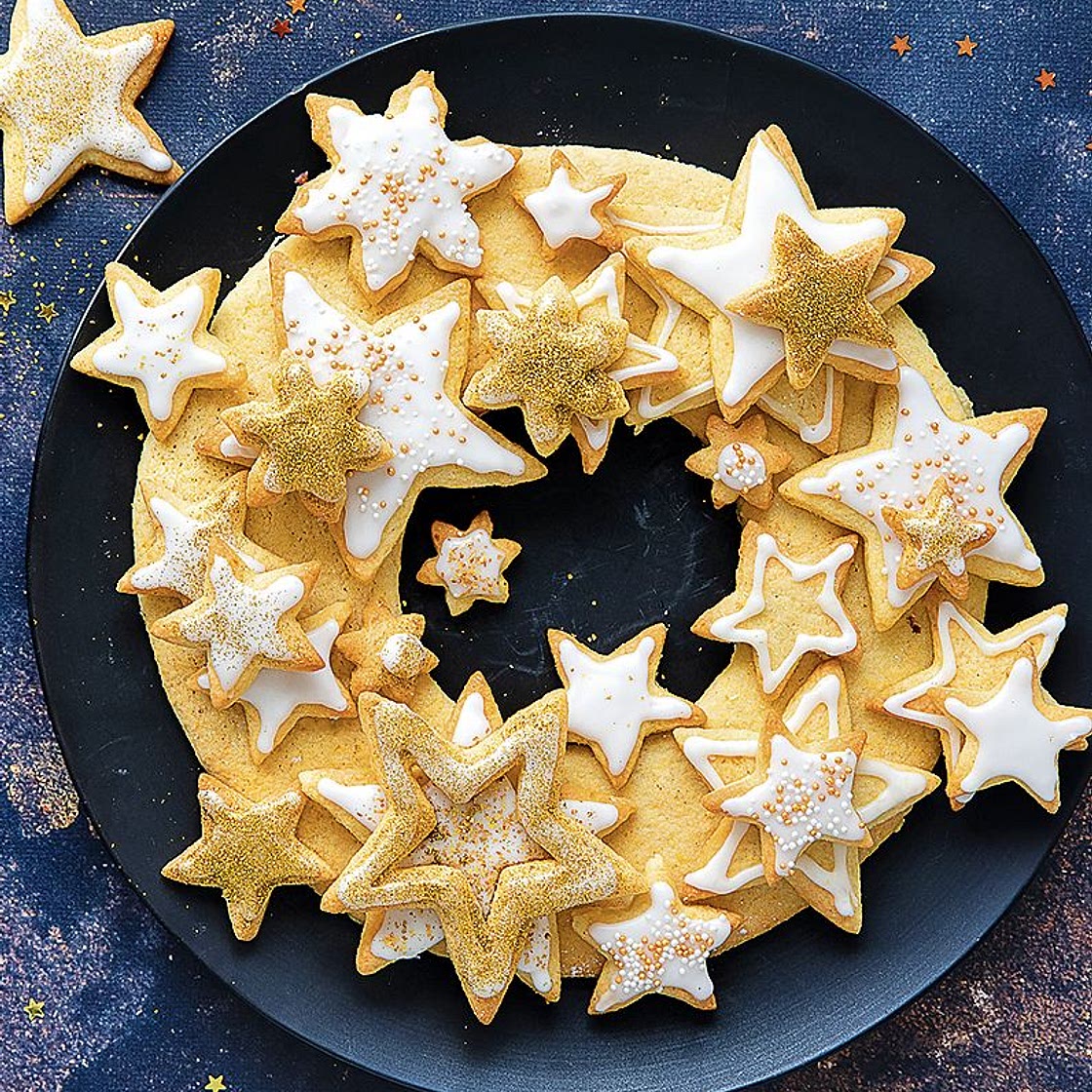 Couronne de sablés à l'orange