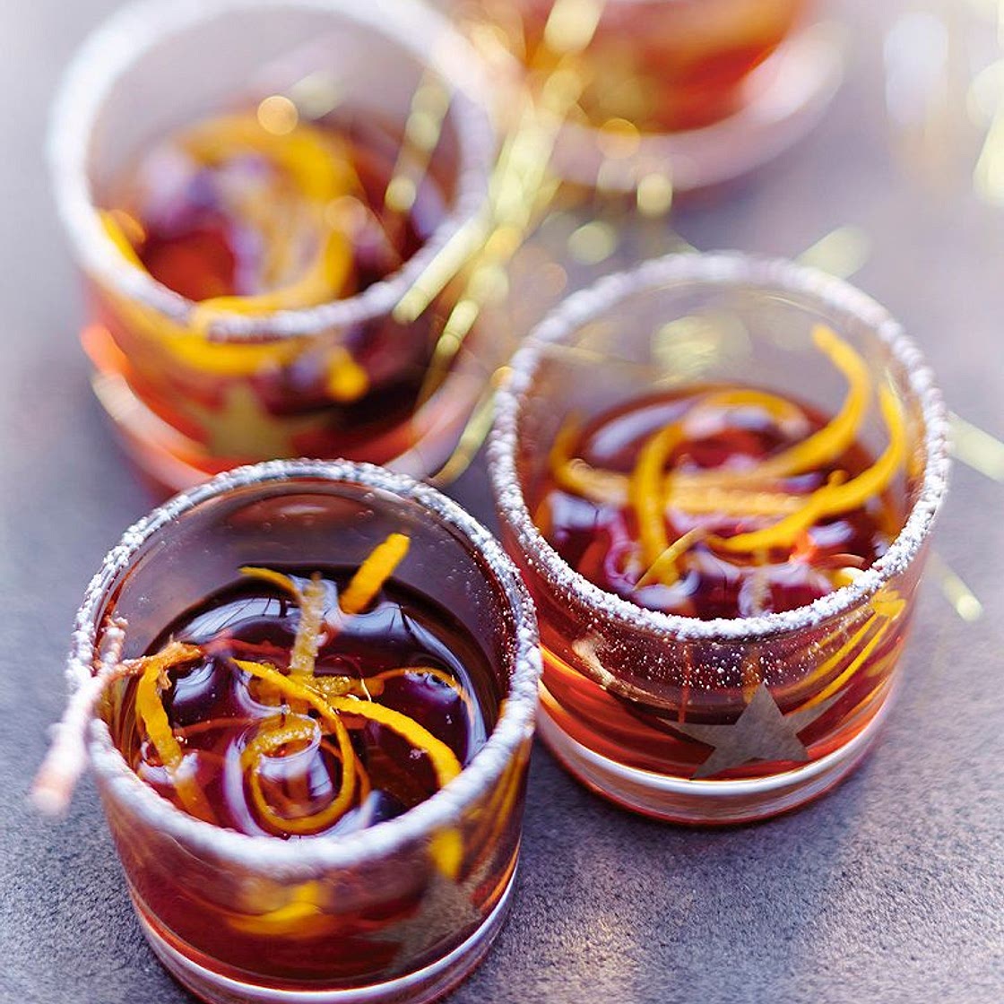 Vin d’orange et raisins secs