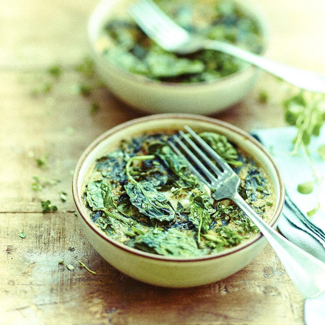 Gratin de cabillaud et épinards