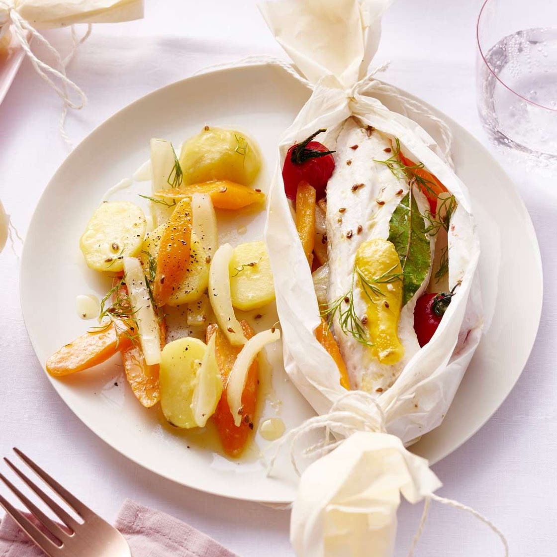 Filet de cabillaud en papillote