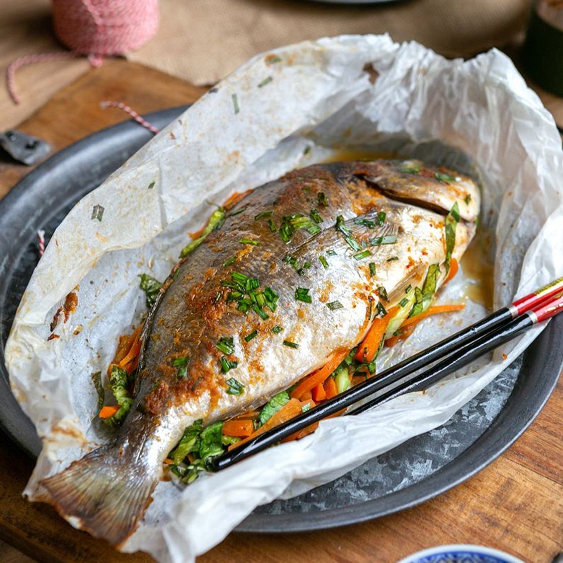Daurade à l’ail et gingembre comme à Hong Kong