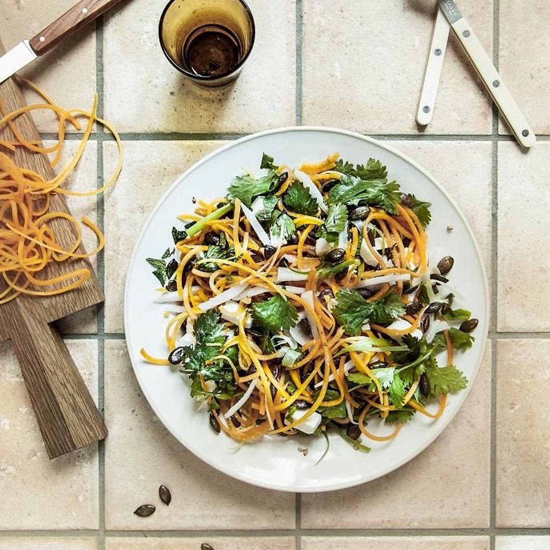 Salade de butternut cru