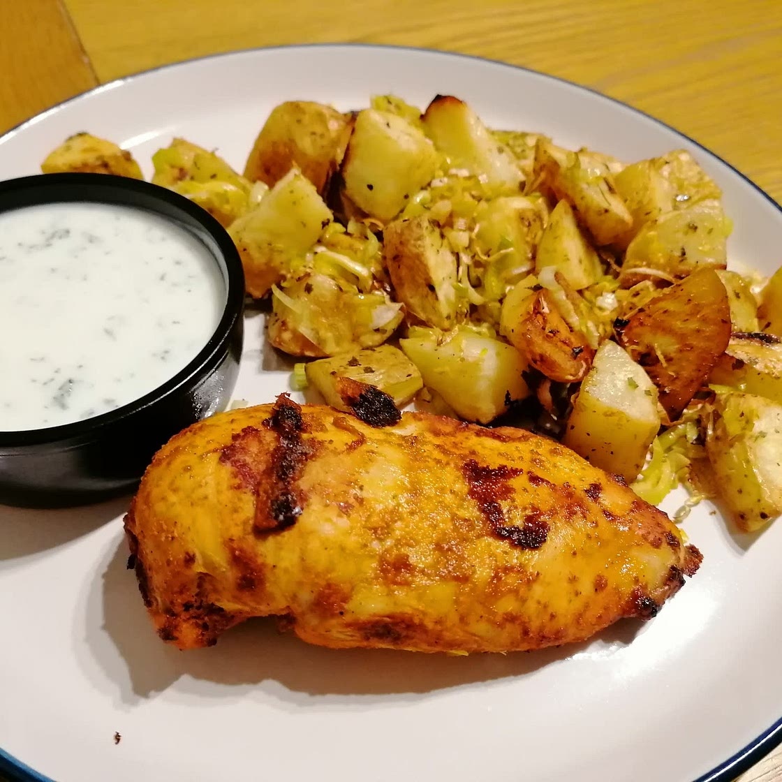 Harissa Chicken With Leeks and Potatoes Recipe by Tasty
