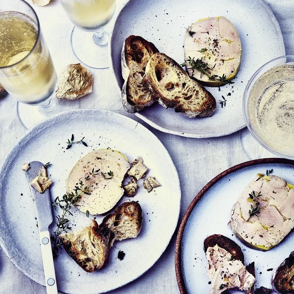 Terrine de foie gras saké-gingembre