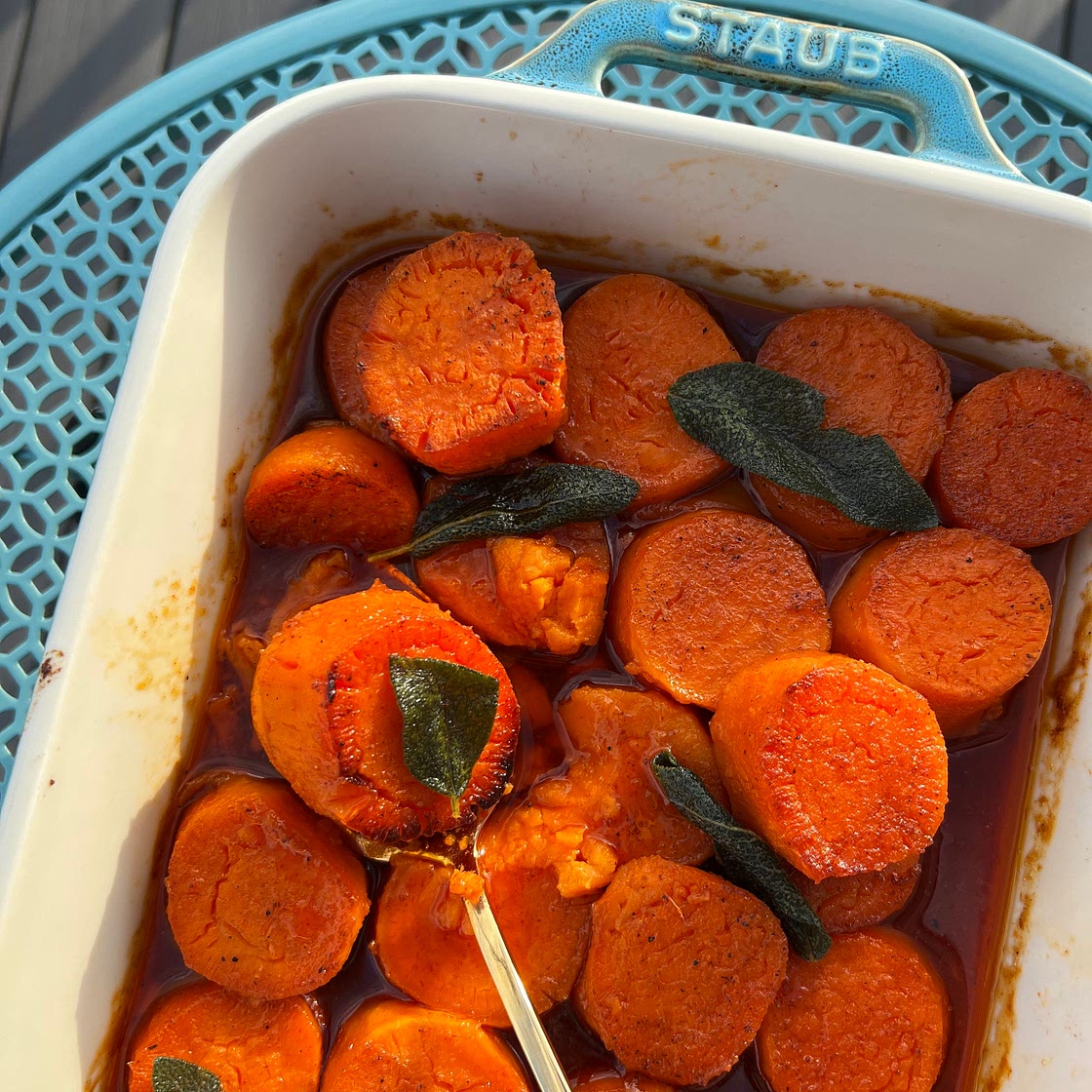 Sweet and Spicy Brown Butter Glazed Sweet Potatoes — Cafe Hailee