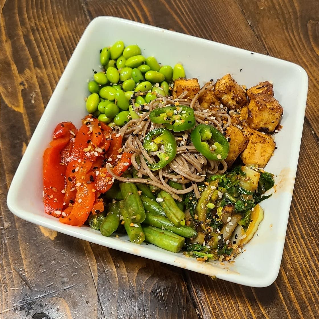 Black Bean Garlic Tofu Nourish Bowl