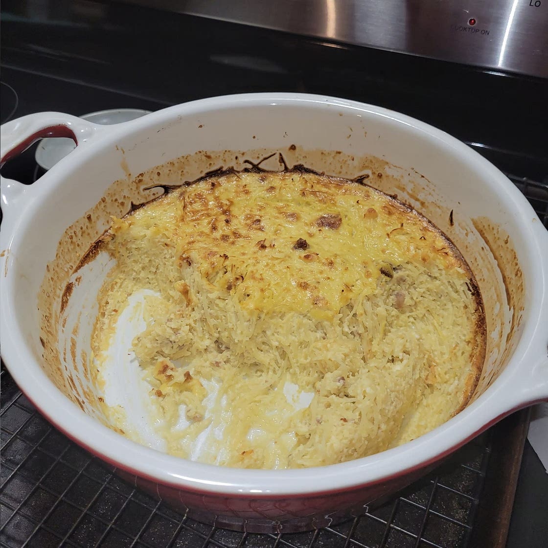 Whole30 Spaghetti Squash Carbonara