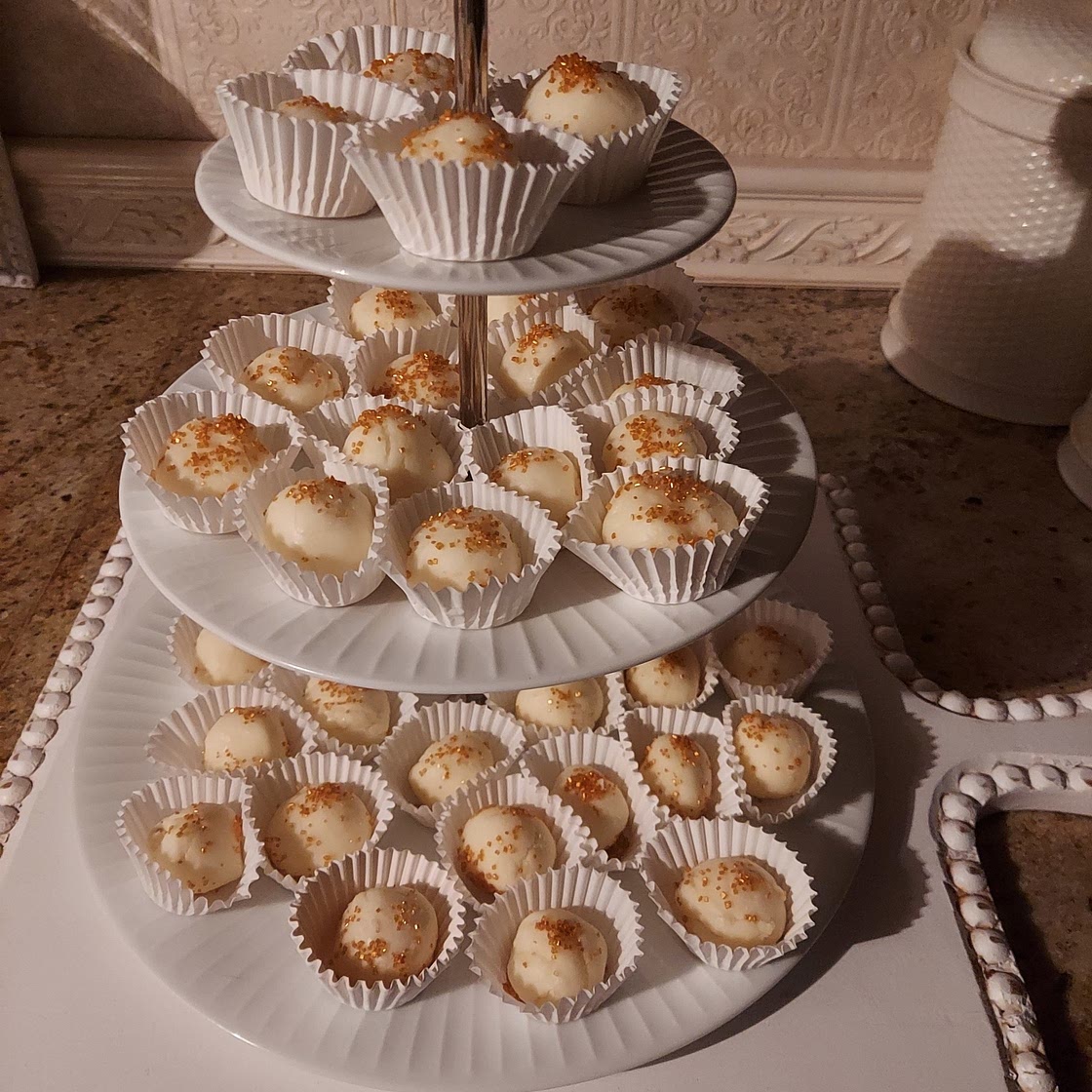 White chocolate truffles