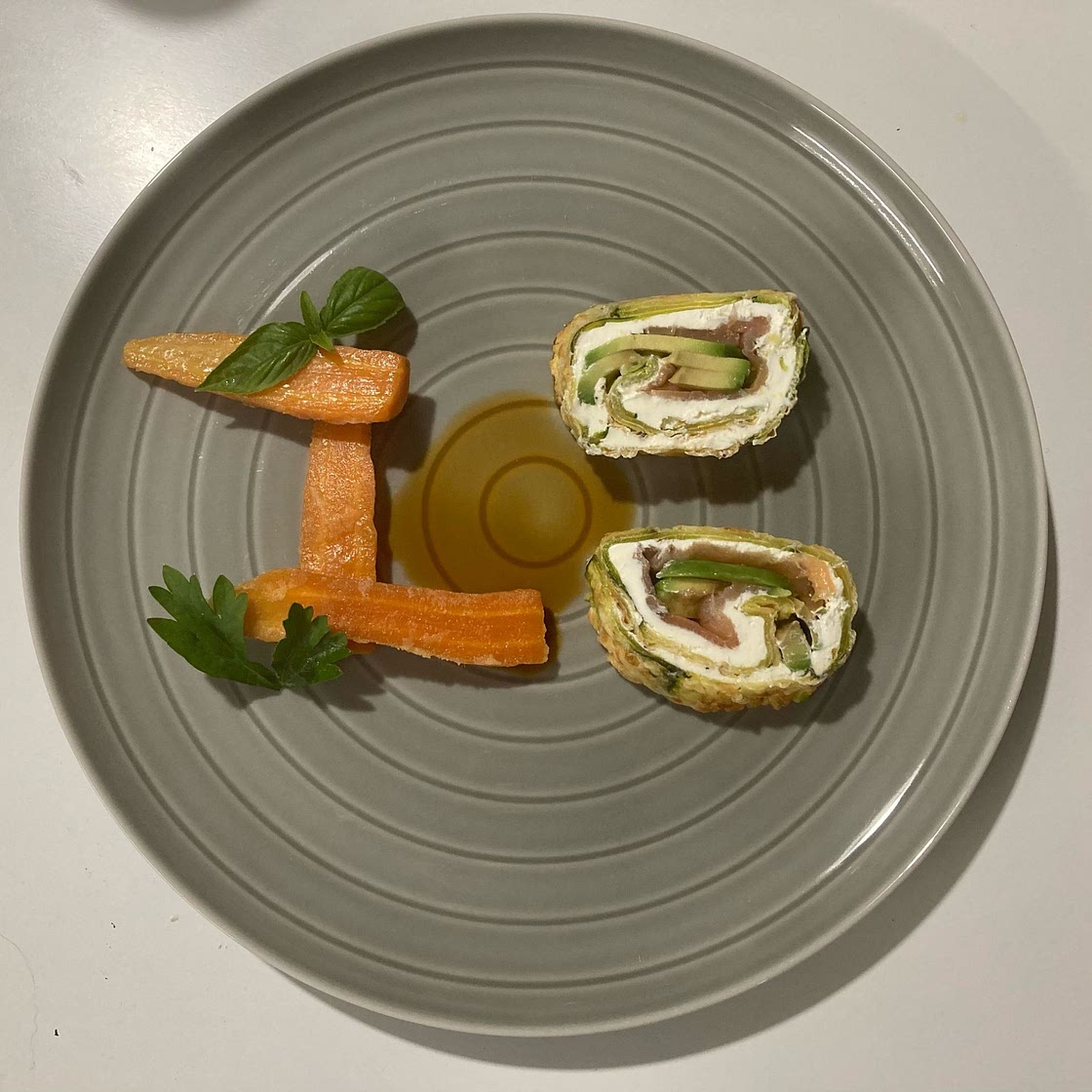 Courgette Salmon Roll