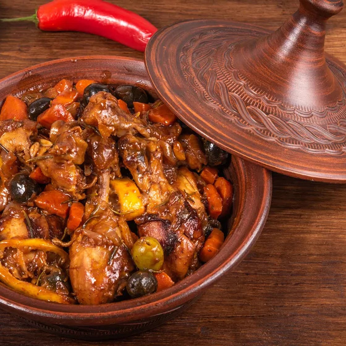 Tajine de poulet aux épices