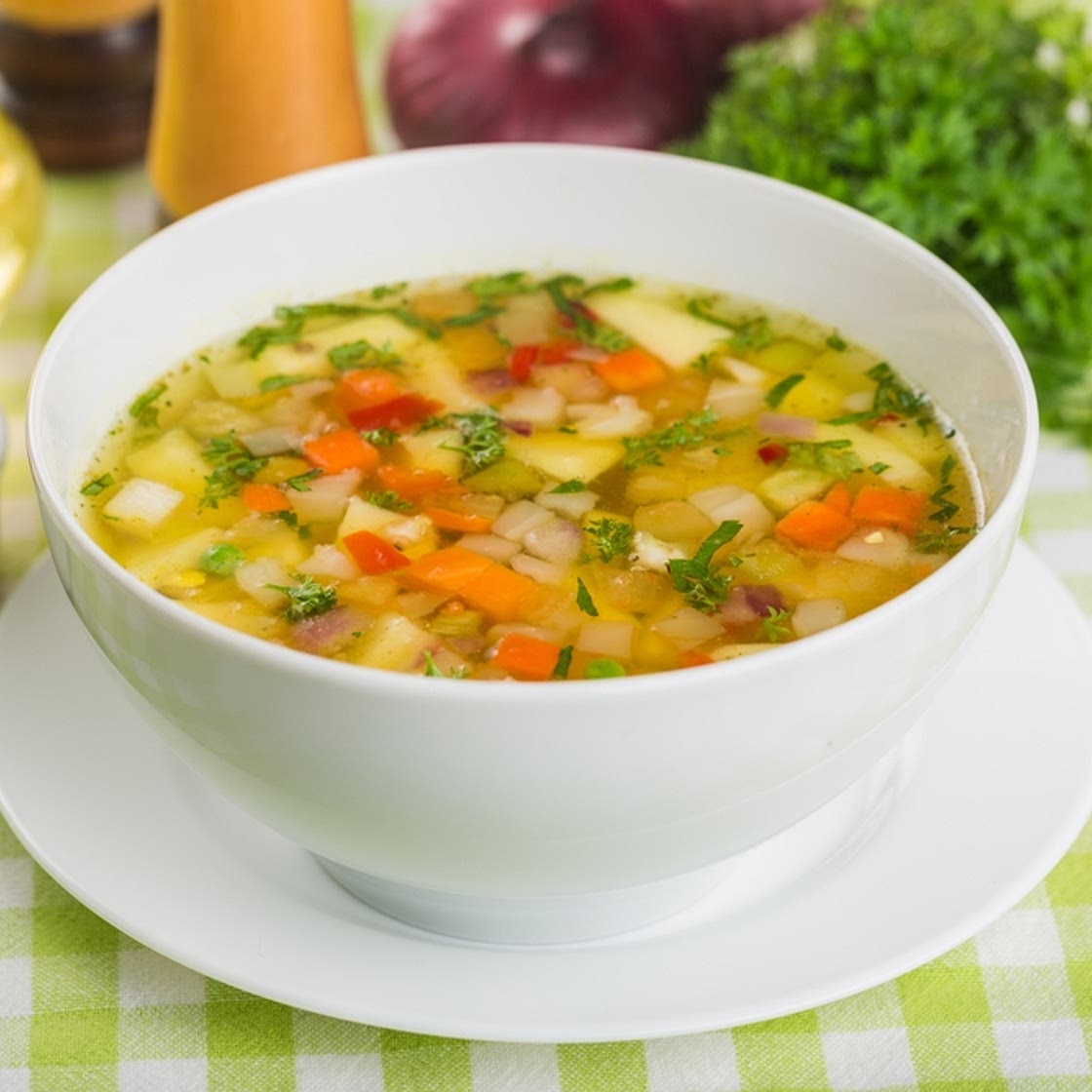 Soupe de légumes variés