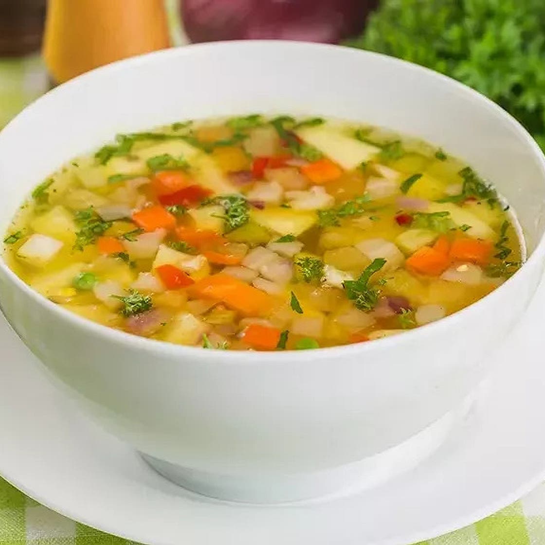 Soupe de légumes variés