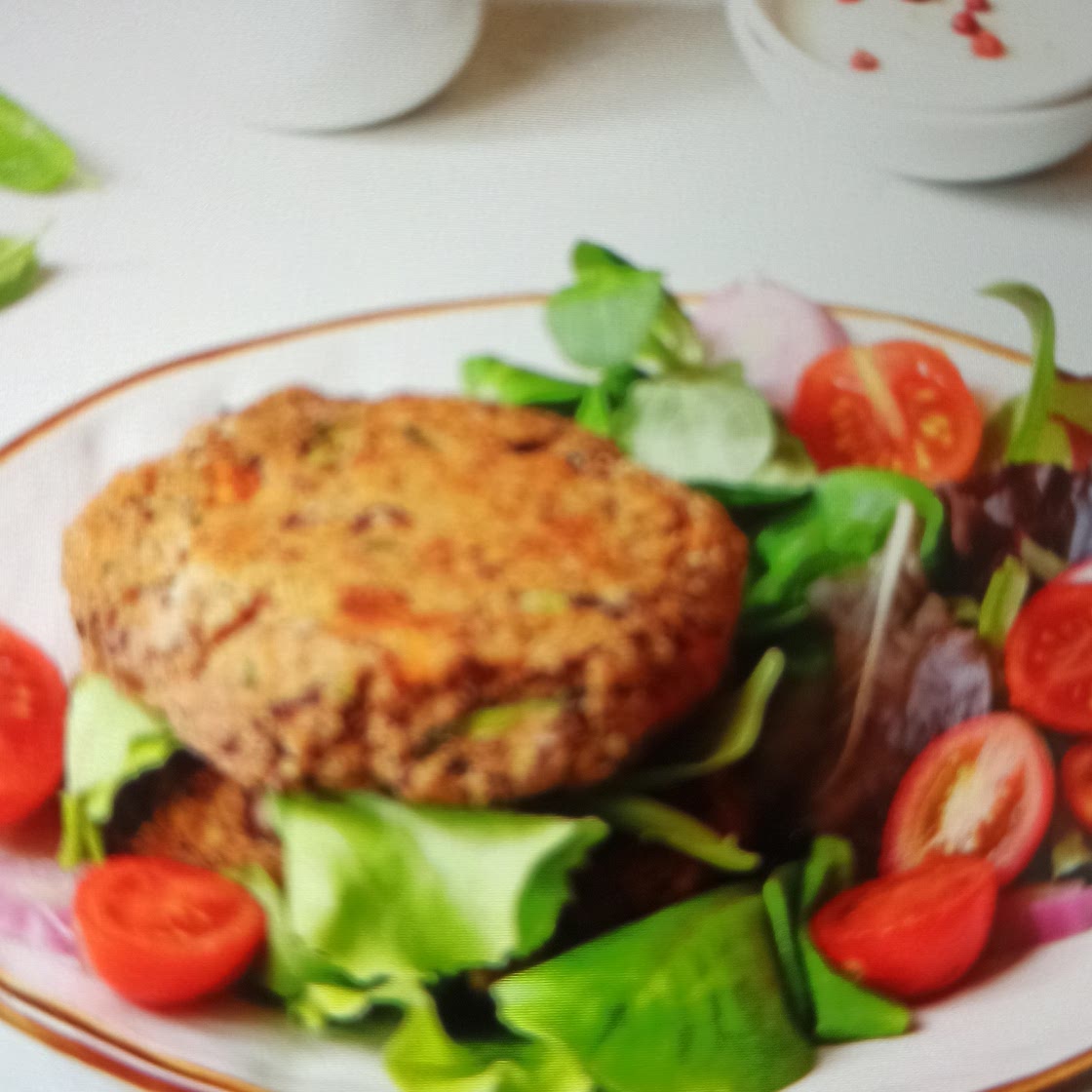 Burger zucchine e fagioli + insalata