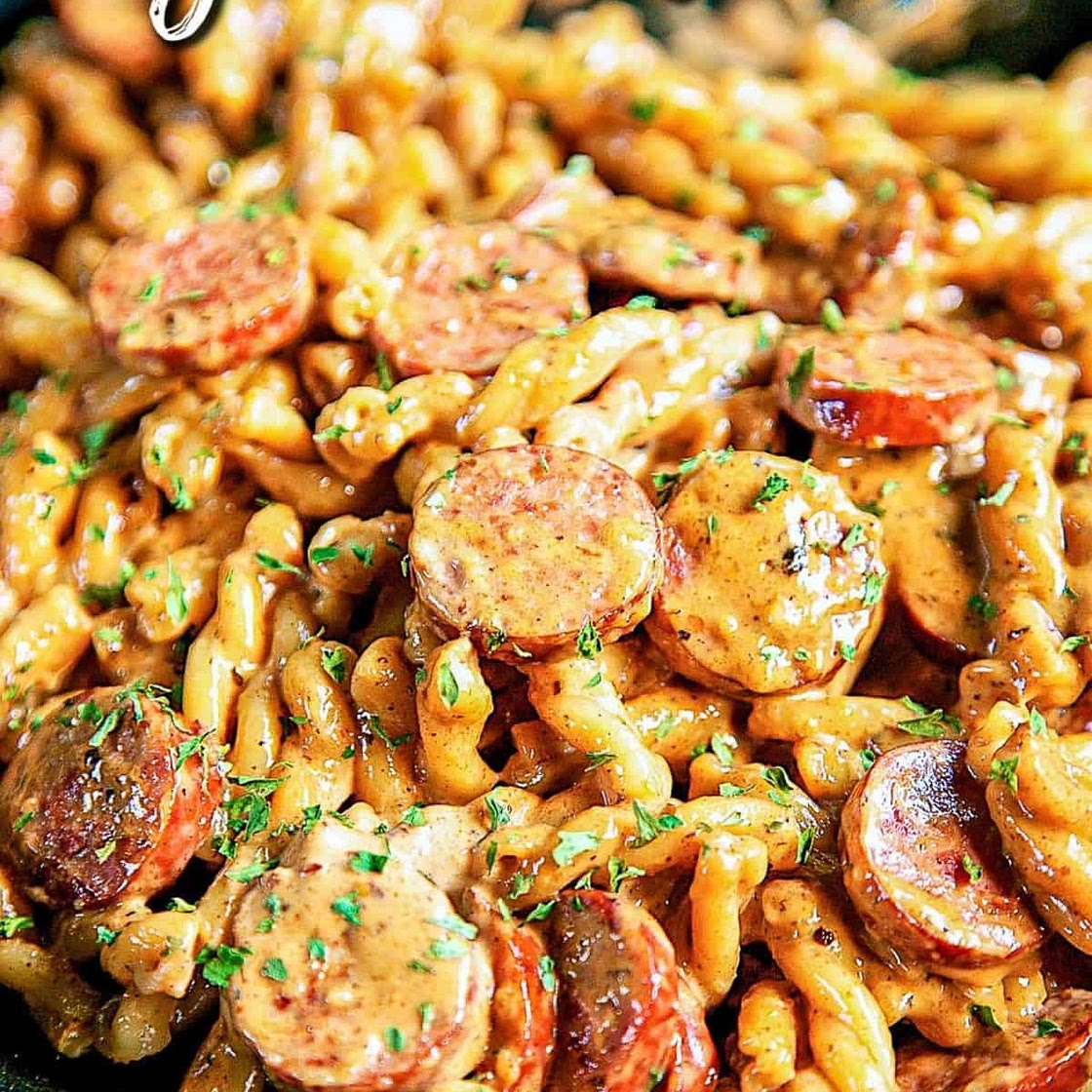 Smoked Sausage Cajun Alfredo 