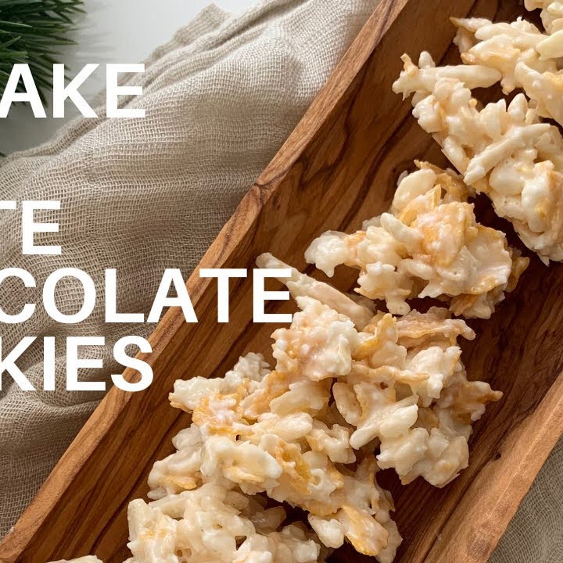 No bake white chocolate cookies
