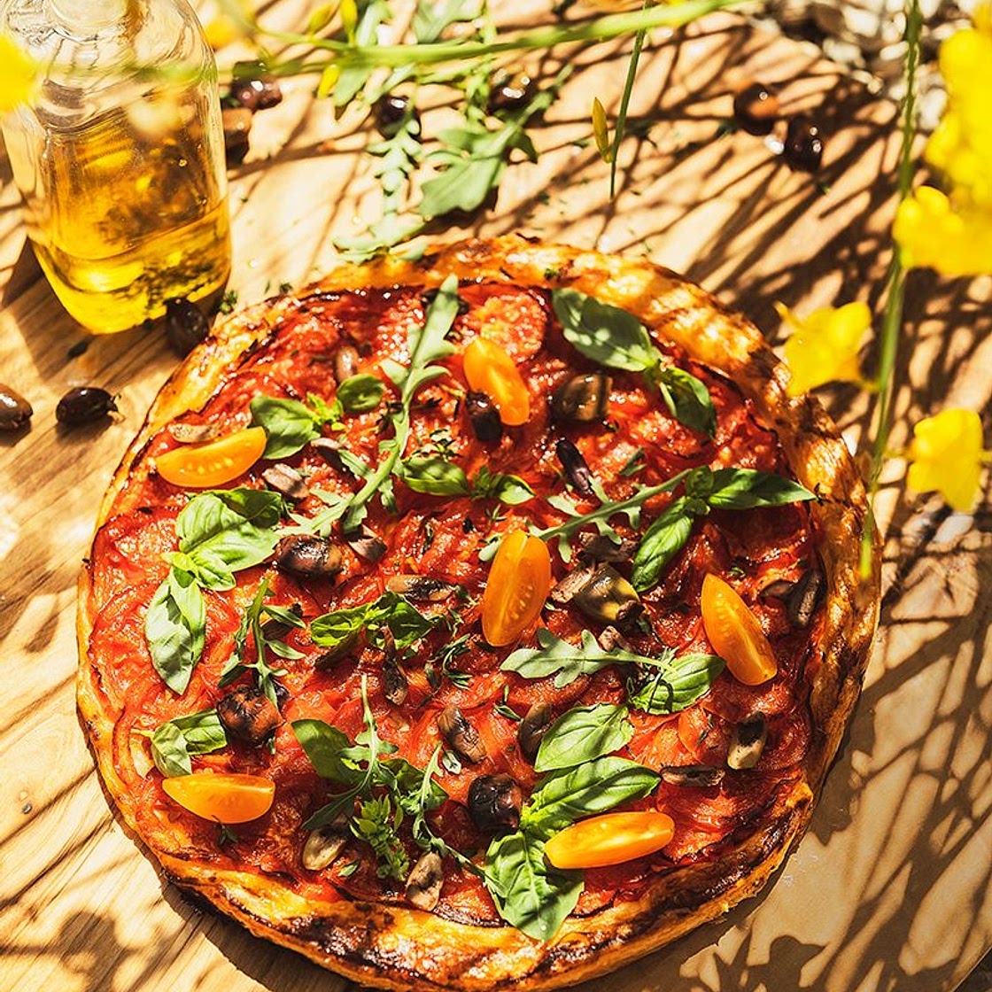 Tarte à la tomate et marjolaine de Marielle