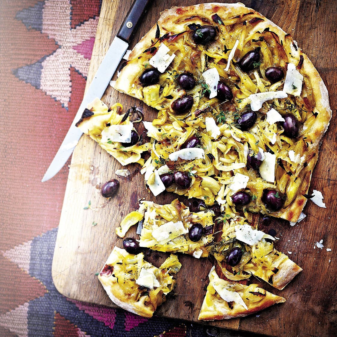 Tarte aux oignons et parmesan