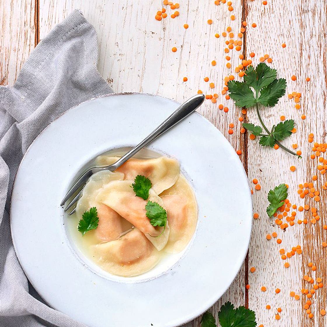 Ravioles à la crème de butternut