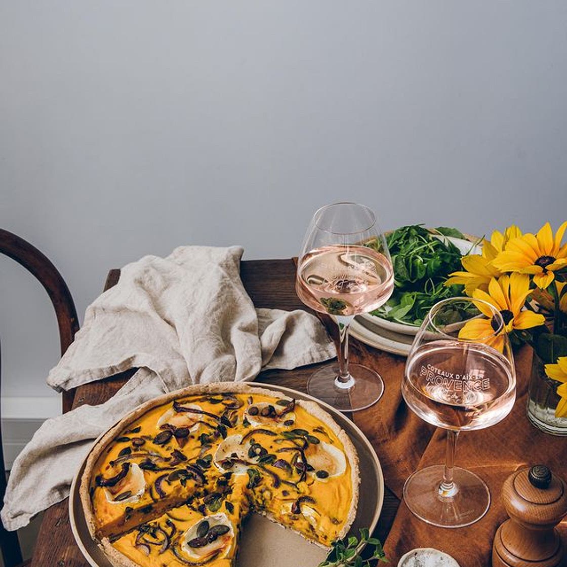 Quiche potimarron et chèvre
