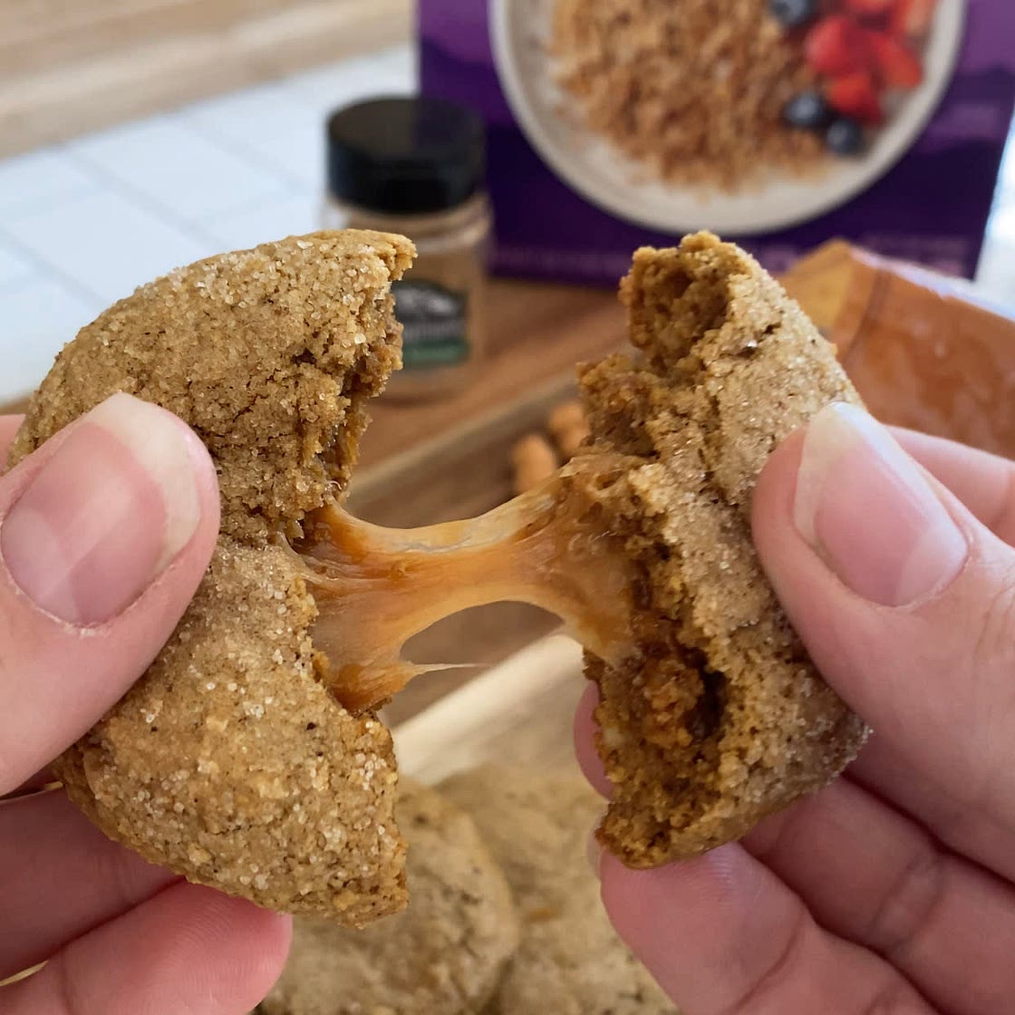 WIC Approved Caramel Nut Gingerbread