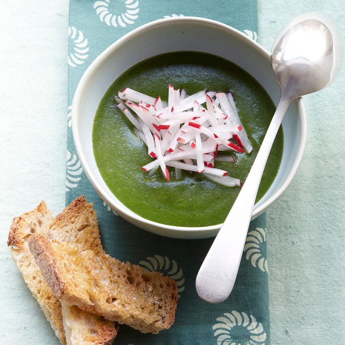 Velouté de fanes de radis