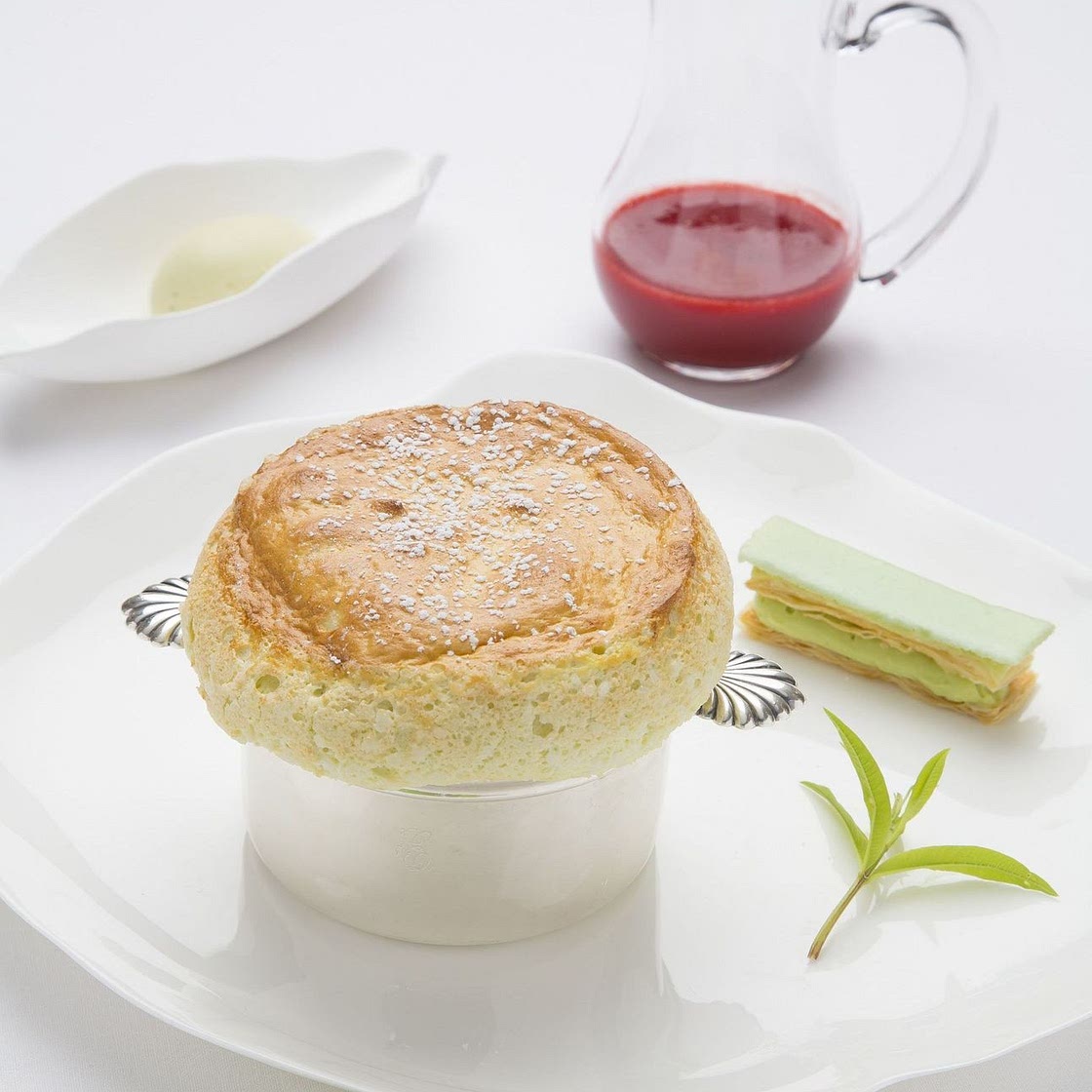 Soufflé léger à la pomme et au citron vert