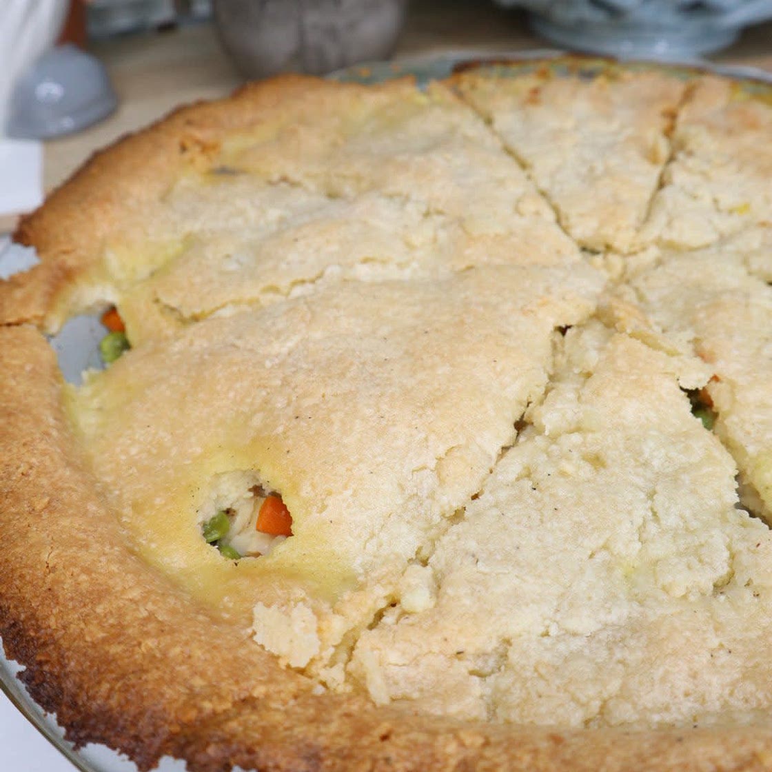 Low Carb, High Protein Chicken Pot pie