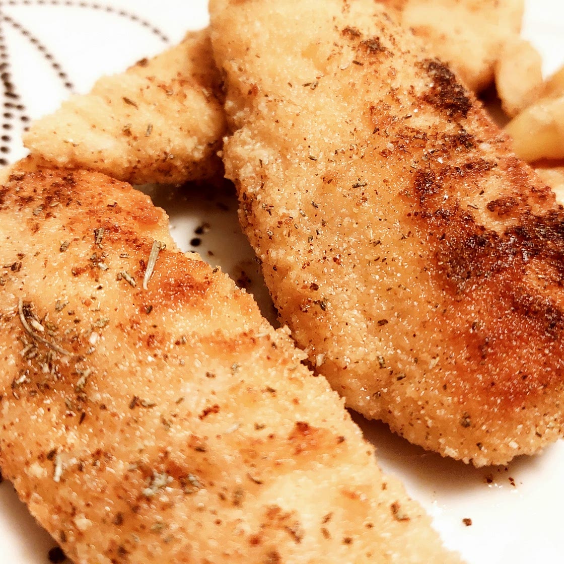 Crispy breaded chicken