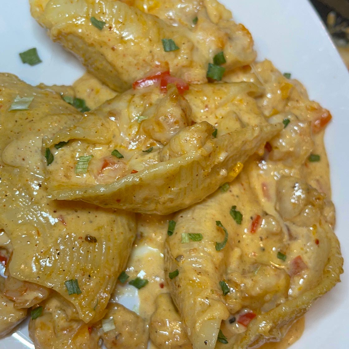 Cajun Chicken & Shrimp Stuffed Shells