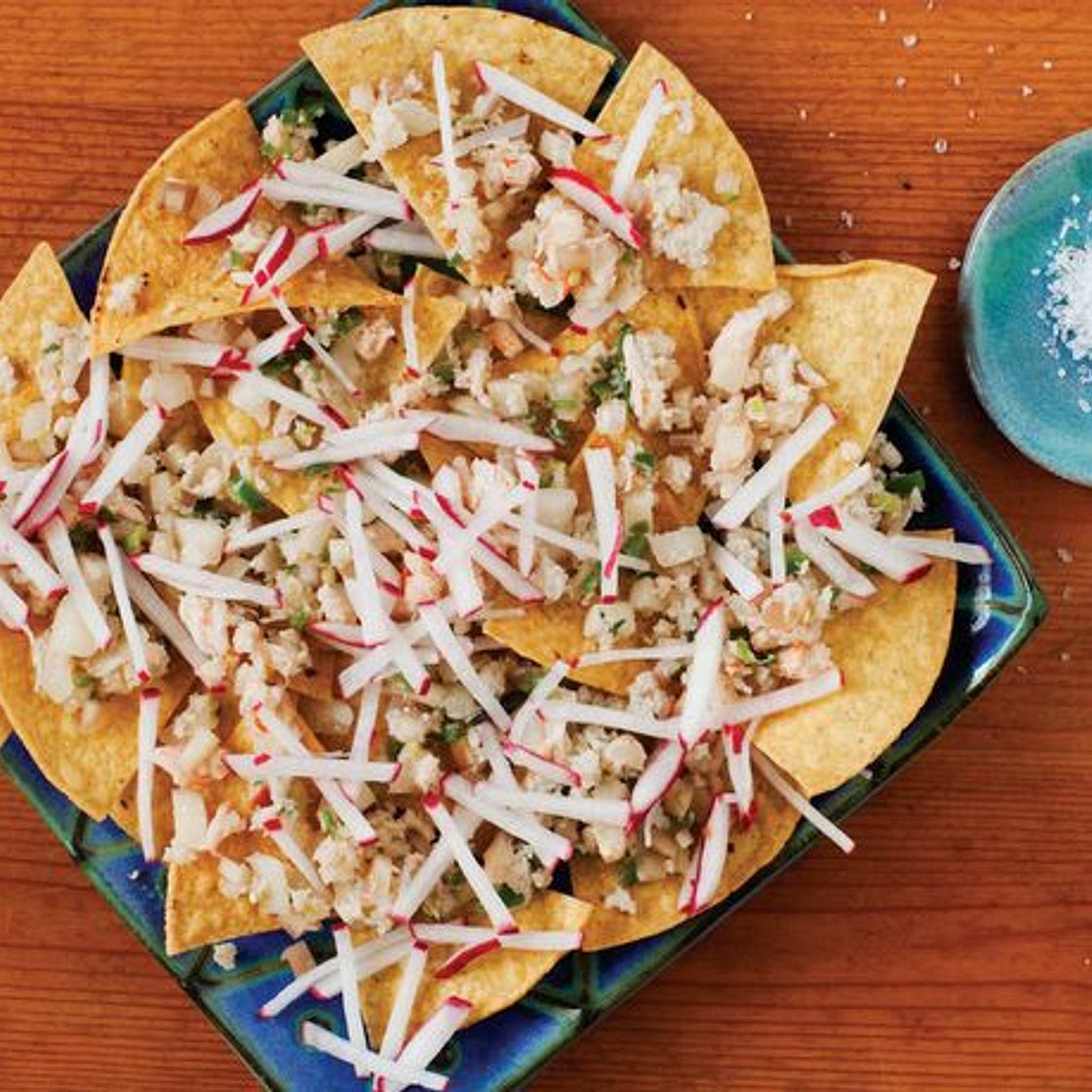Tostadas de Jaiba en Salpicon from 'Ultimate Nachos'